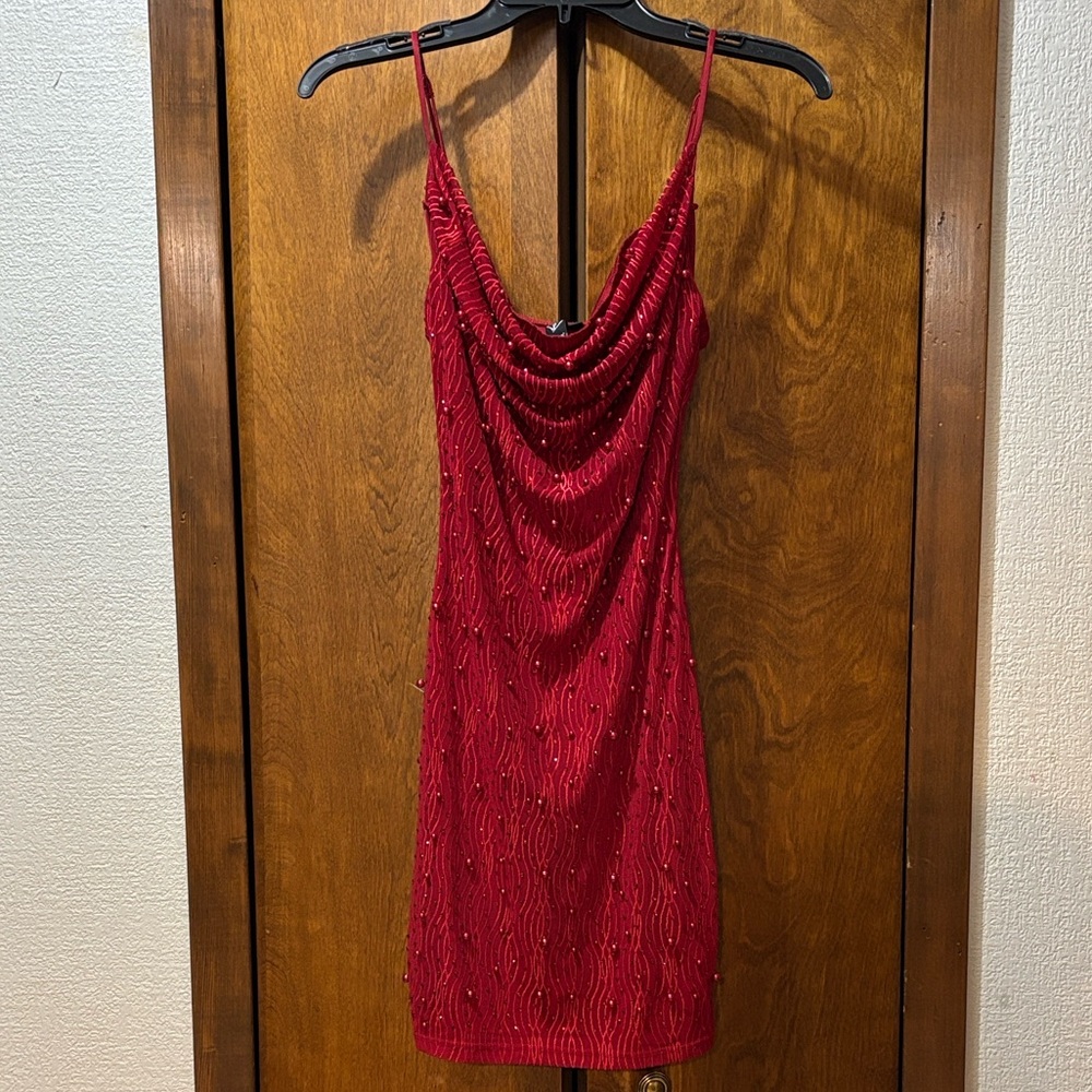 Windsor Red Beaded Dress